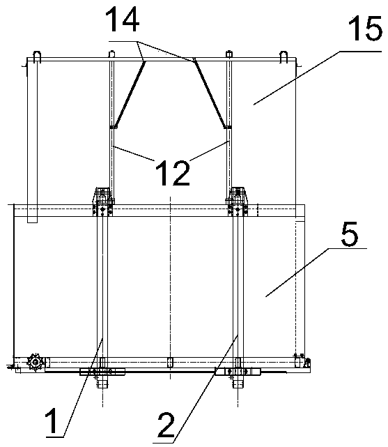 Hydraulic-control cotton box lifting system capable of expanding