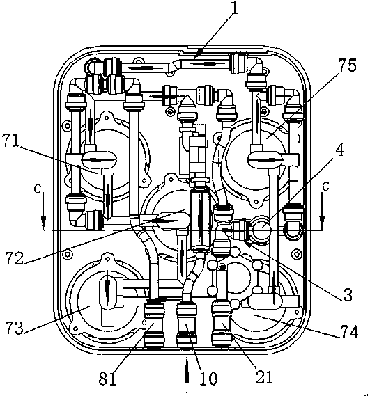 Automatic back flush water machine