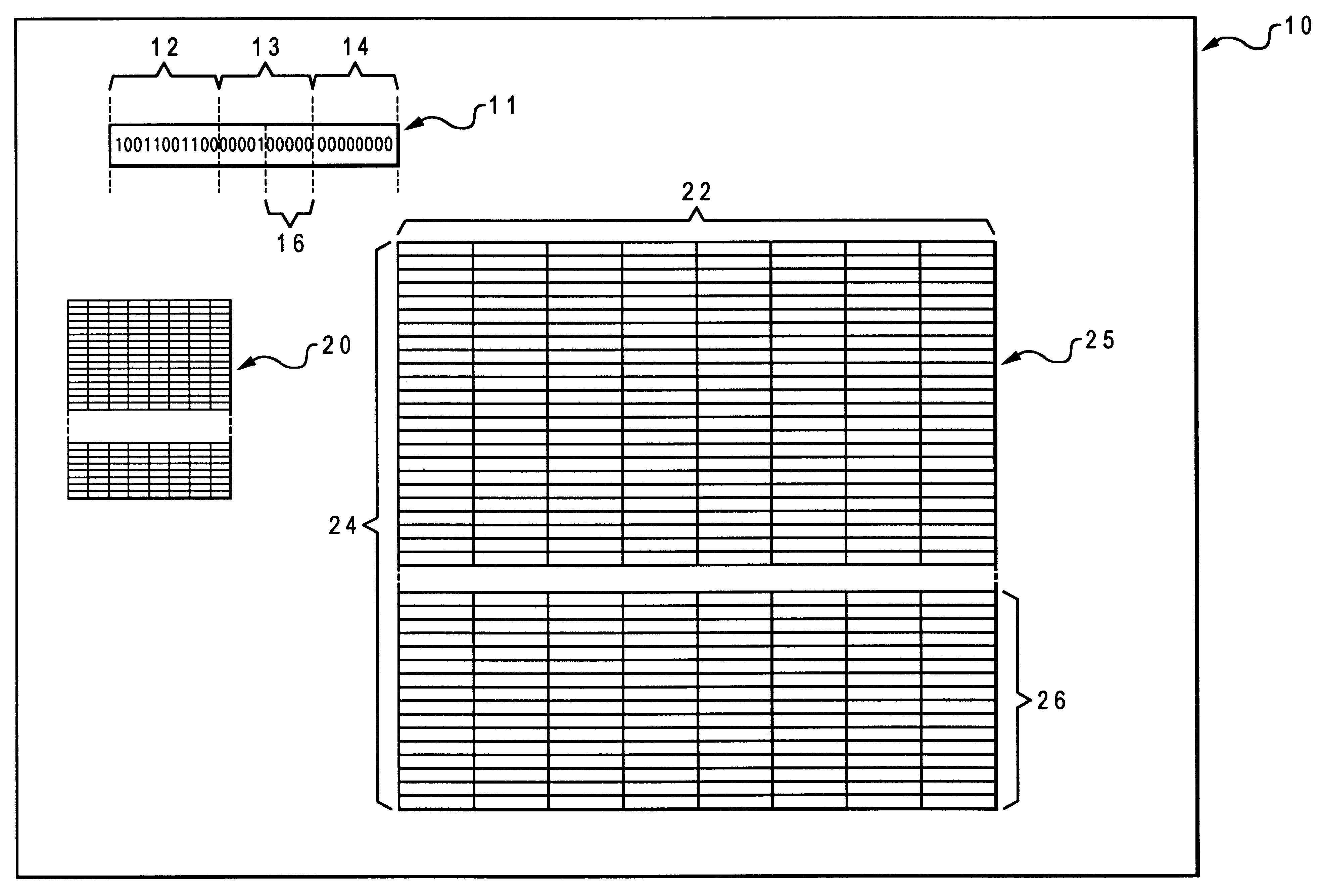 Cache and management method using combined software and hardware congruence class selectors