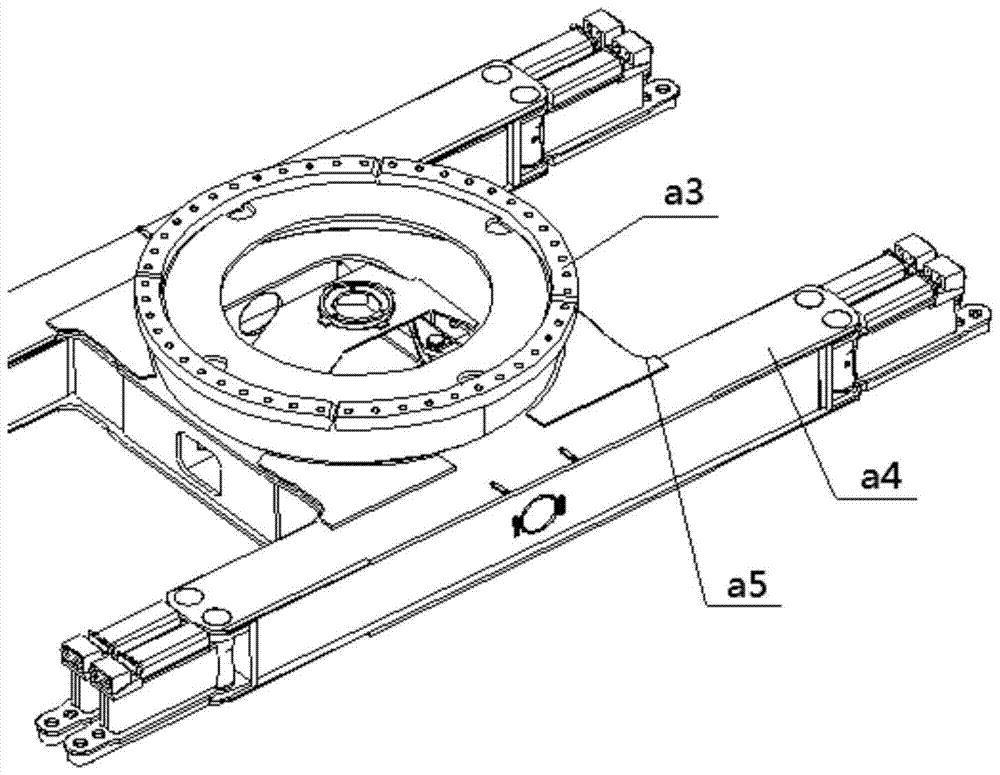 A plug-in crawler chassis structure