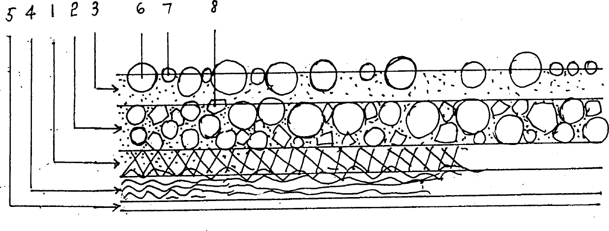 Traffic marking belt of water solube reflecting nano-paint and its making process