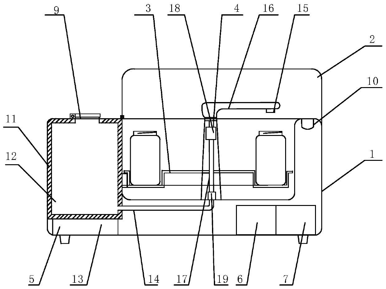 Intelligent milk warmer with water being added automatically