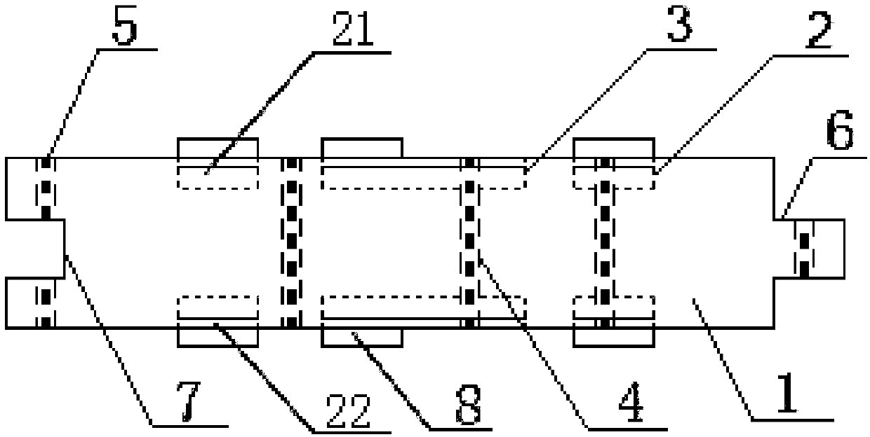 A transparent glass-based double-layer circuit board