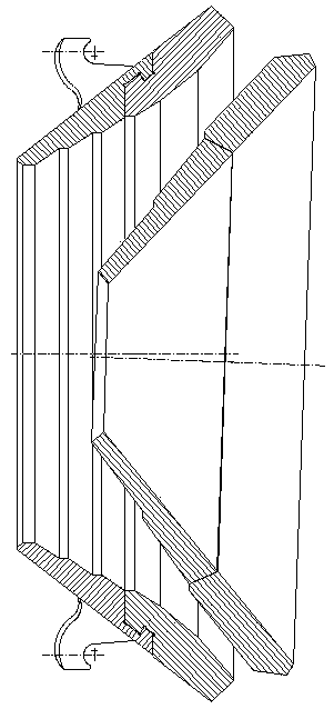 Rolling cavity assembly and method of conical sand making machine composed of mn13 and high carbon chromium steel