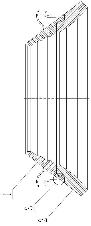 Rolling cavity assembly and method of conical sand making machine composed of mn13 and high carbon chromium steel