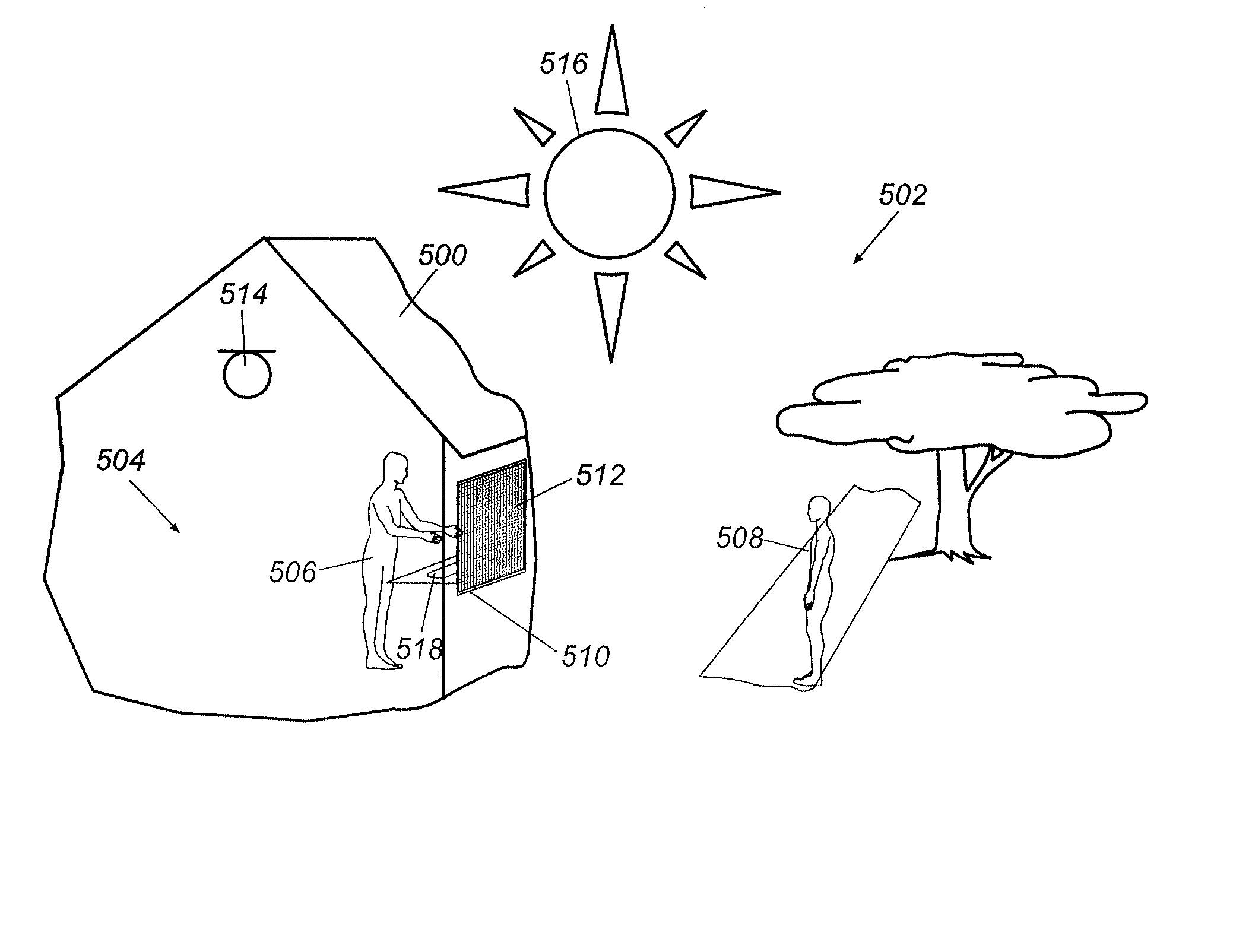 Reduced Visibility Insect Screen