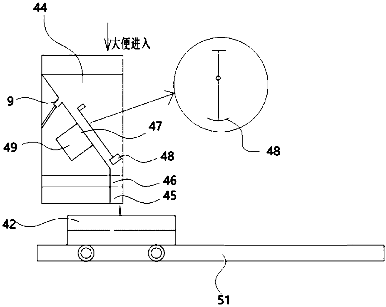 Intelligent toilet with functions of automatic urine and feces detection and automatic cleaning