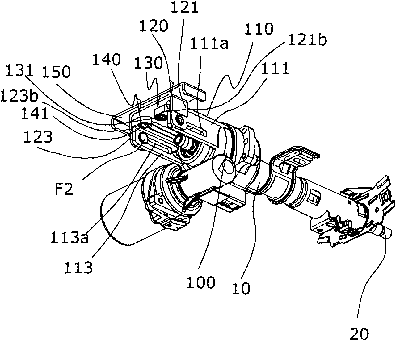 Impact absorbing apparatus of vehicle steering column