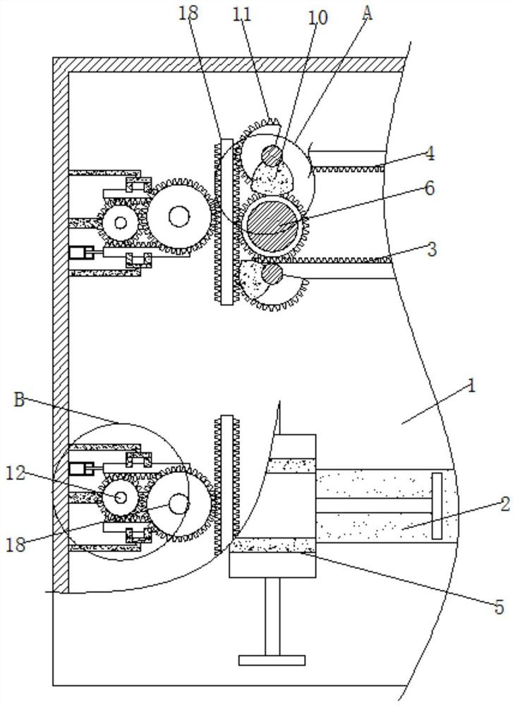 Movable polishing mechanism for surface of child furniture plate