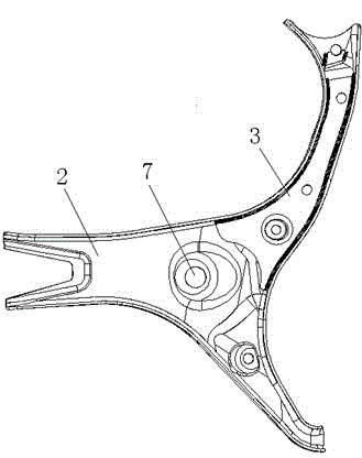 Automobile lower suspension arm assembly