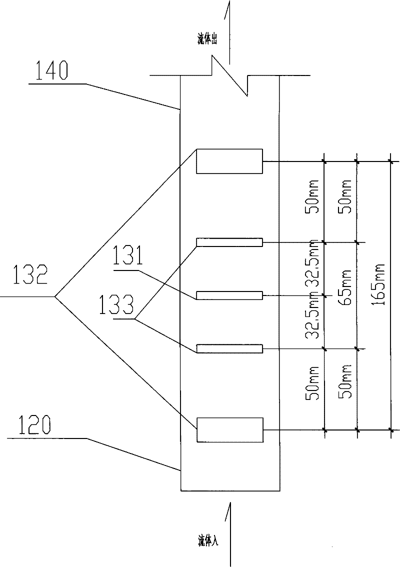 Three-phase flow measuring device