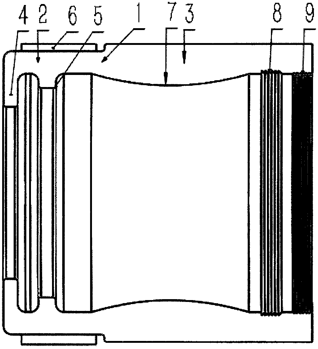 Quick-clamping flow-stabilizing locking connection section for petroleum pipeline