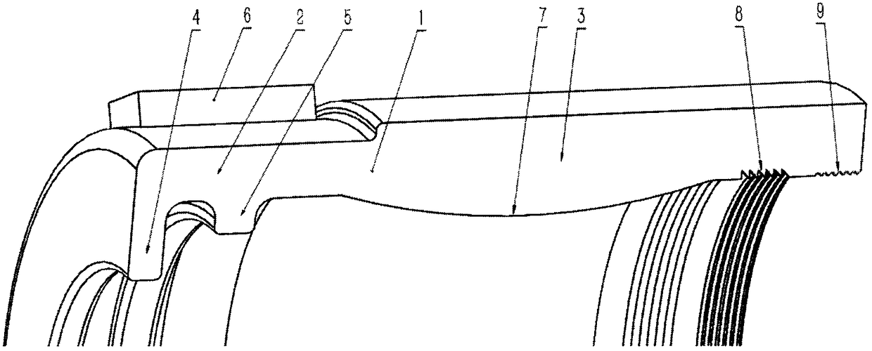 Quick-clamping flow-stabilizing locking connection section for petroleum pipeline