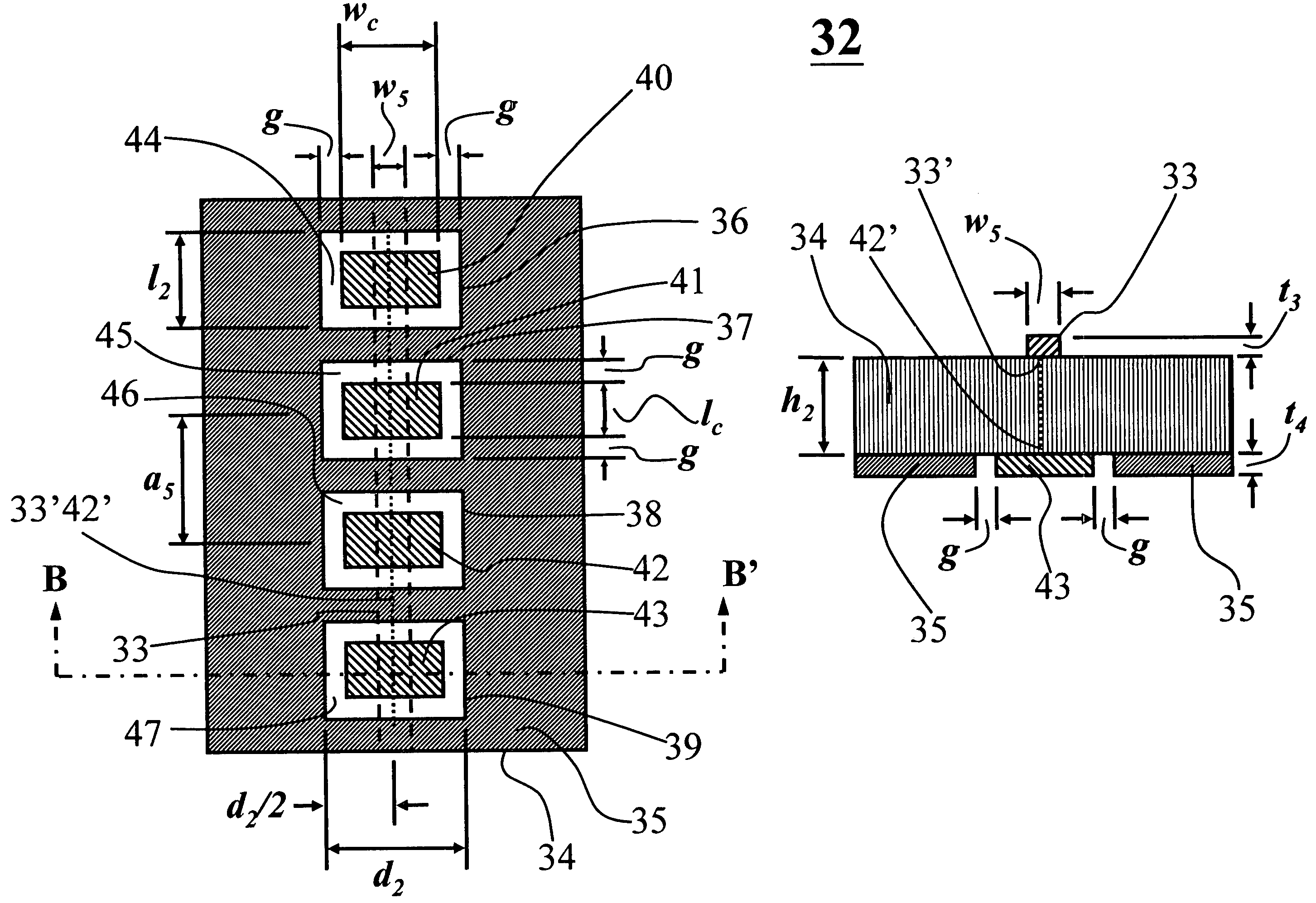 Tunable photonic band gap structures for microwave signals