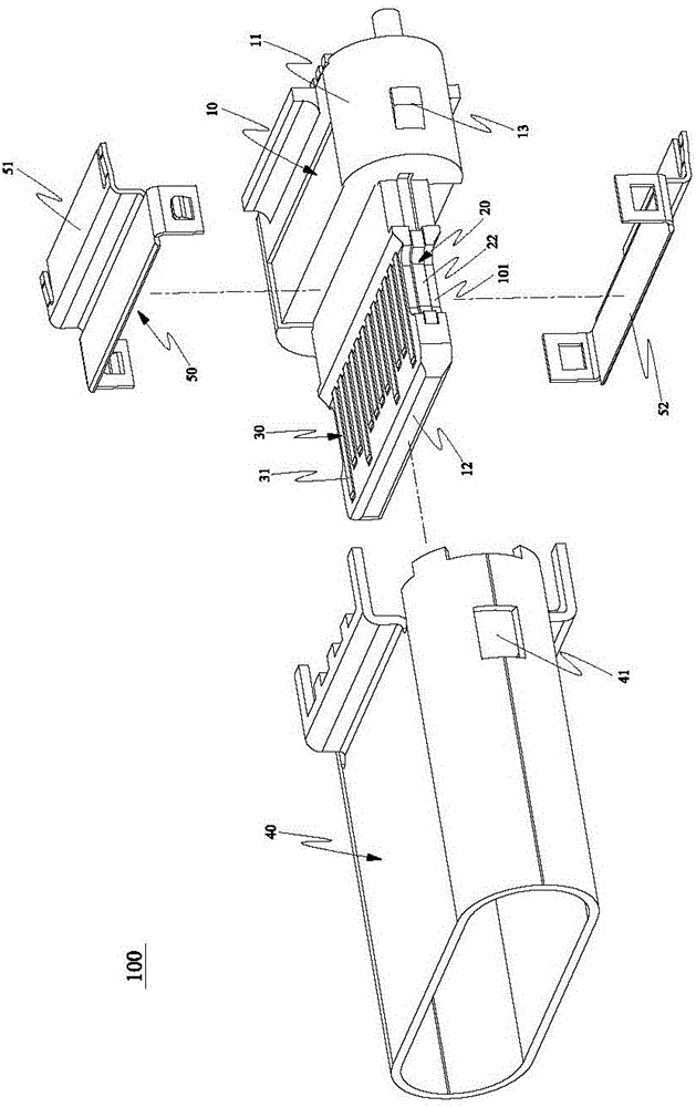 Socket connector, plug connector and combined structure thereof