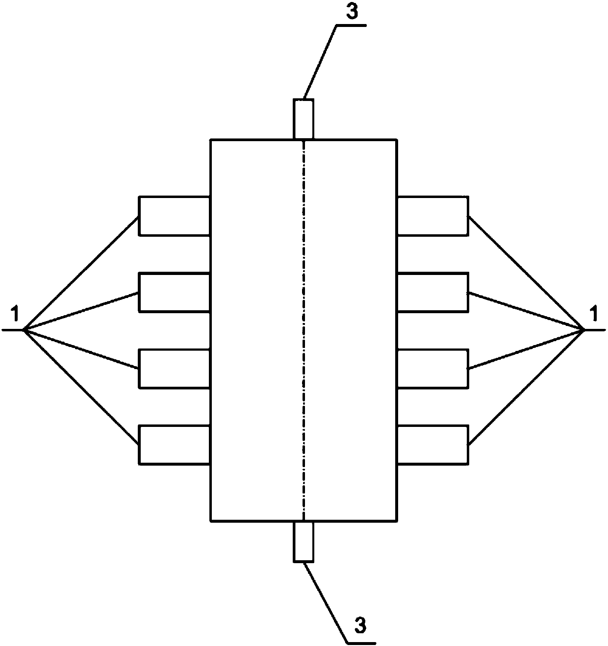 Internal combustion organization method of opposed firing pulverized-coal fired boiler