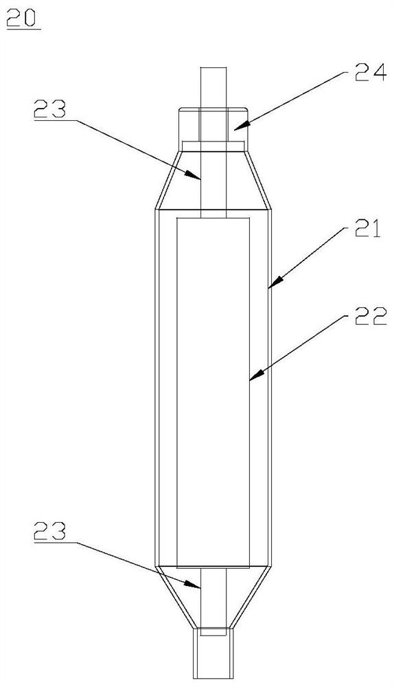 Axial-flow type heart-assist apparatus with heparin coating and hydrophobic protection