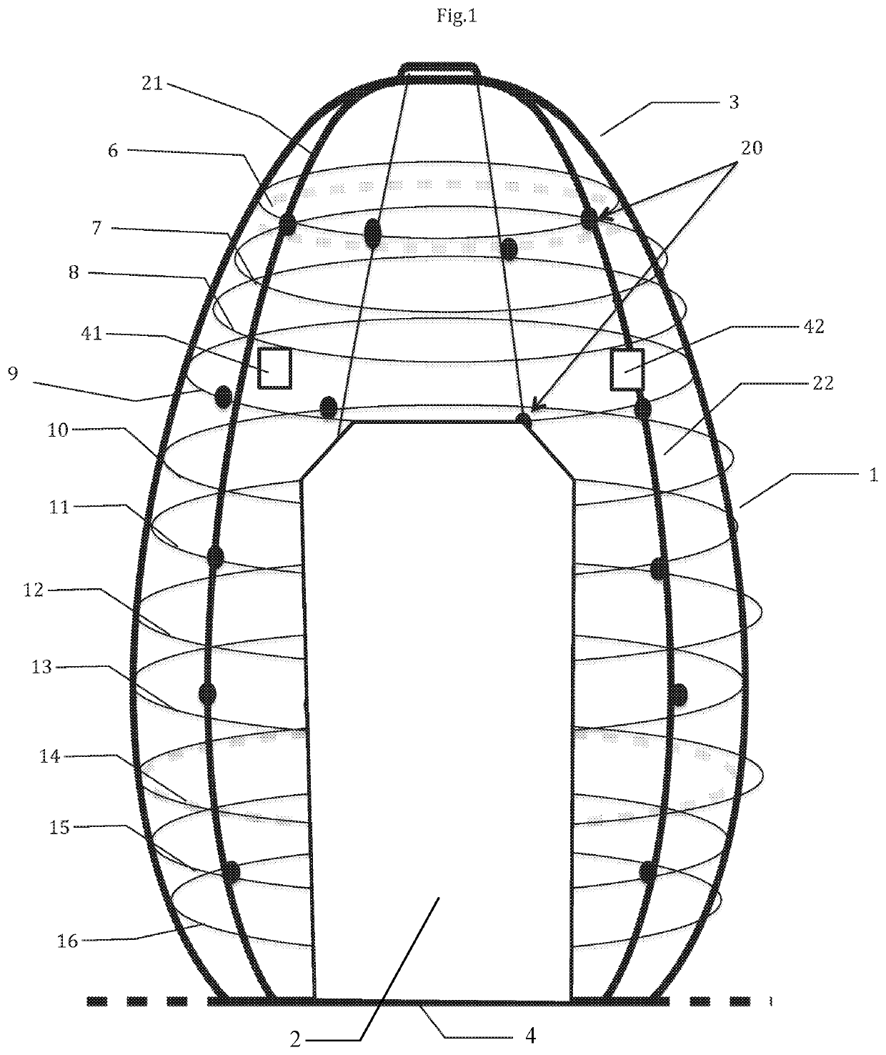 Method for creating a three-dimensional virtual representation of a person