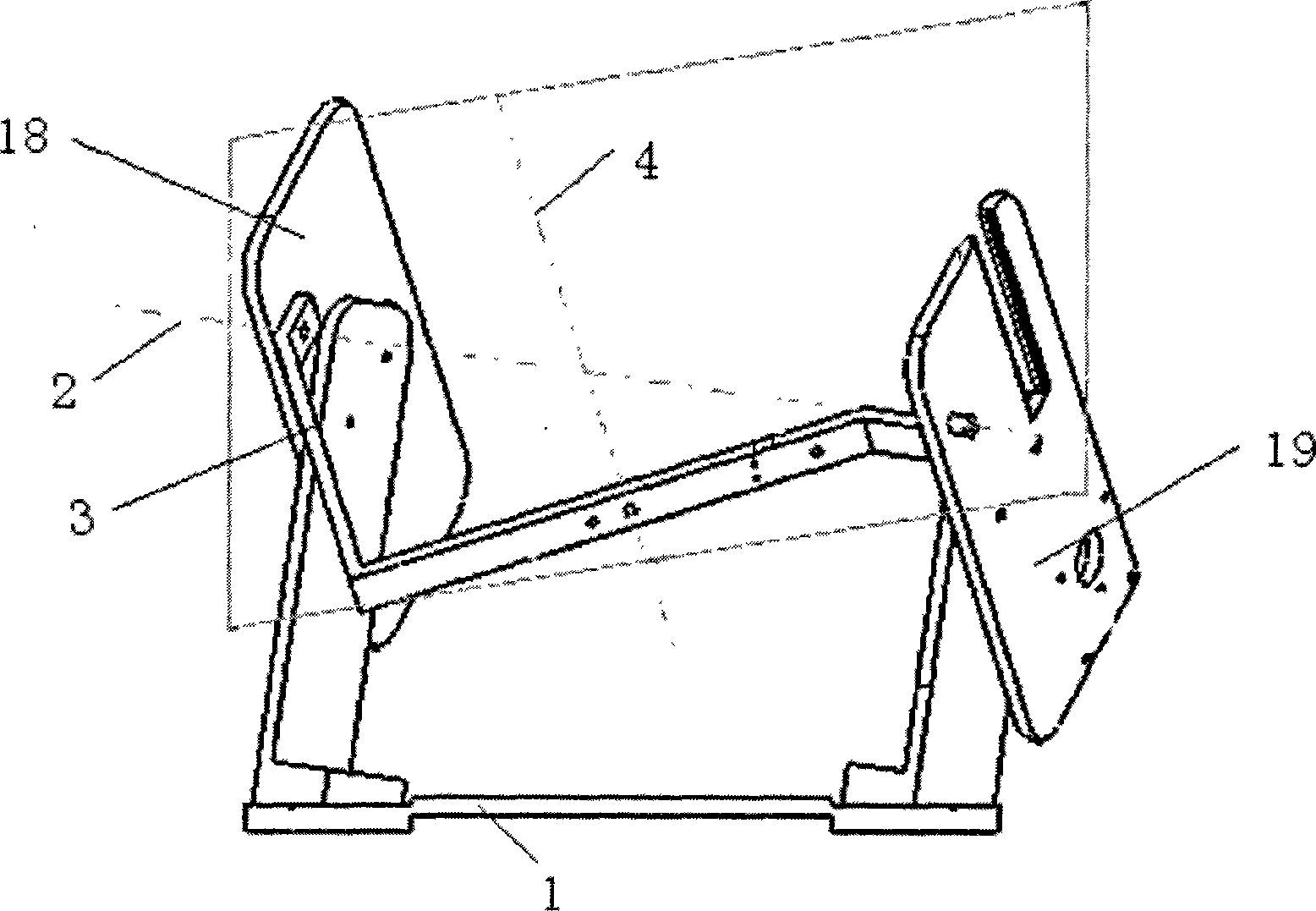 Ankle rehabiliation apparatus with double-freedom degree