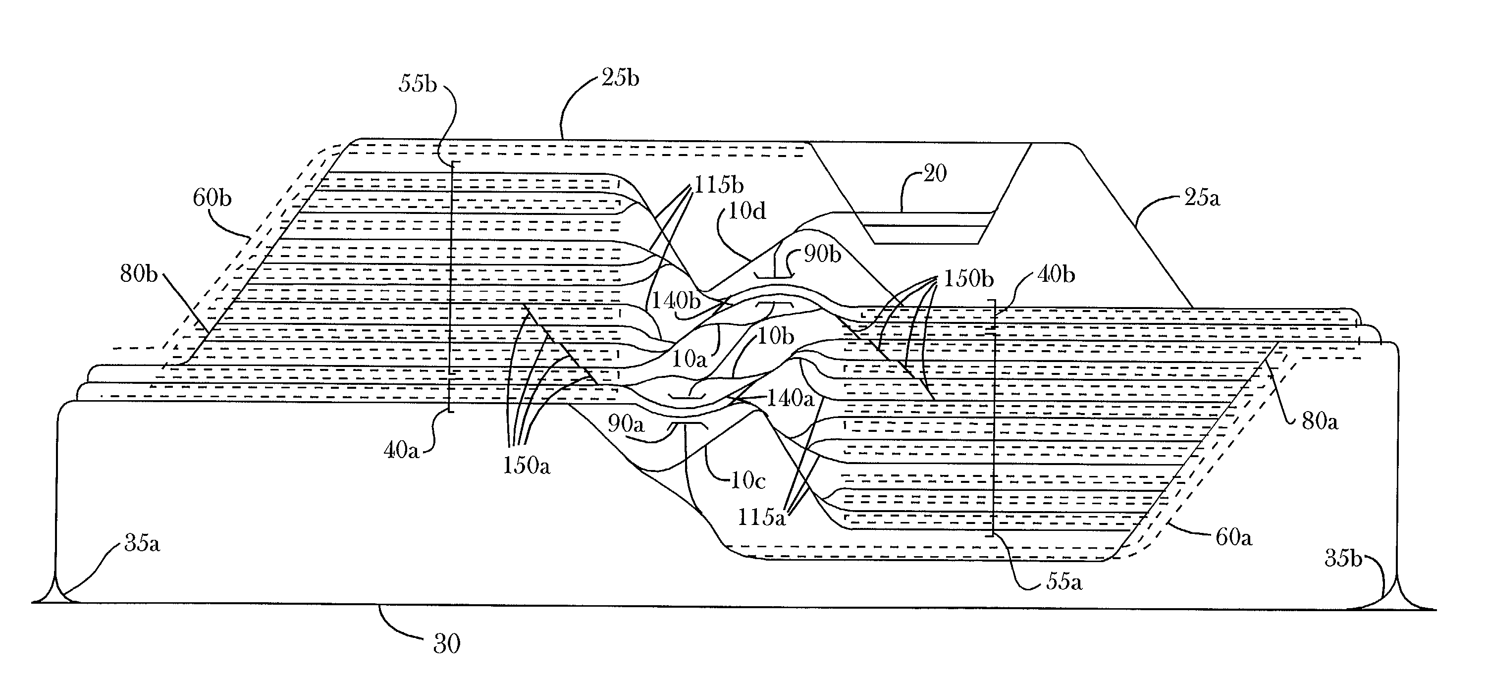 High capacity multiple-stage railway switching yard