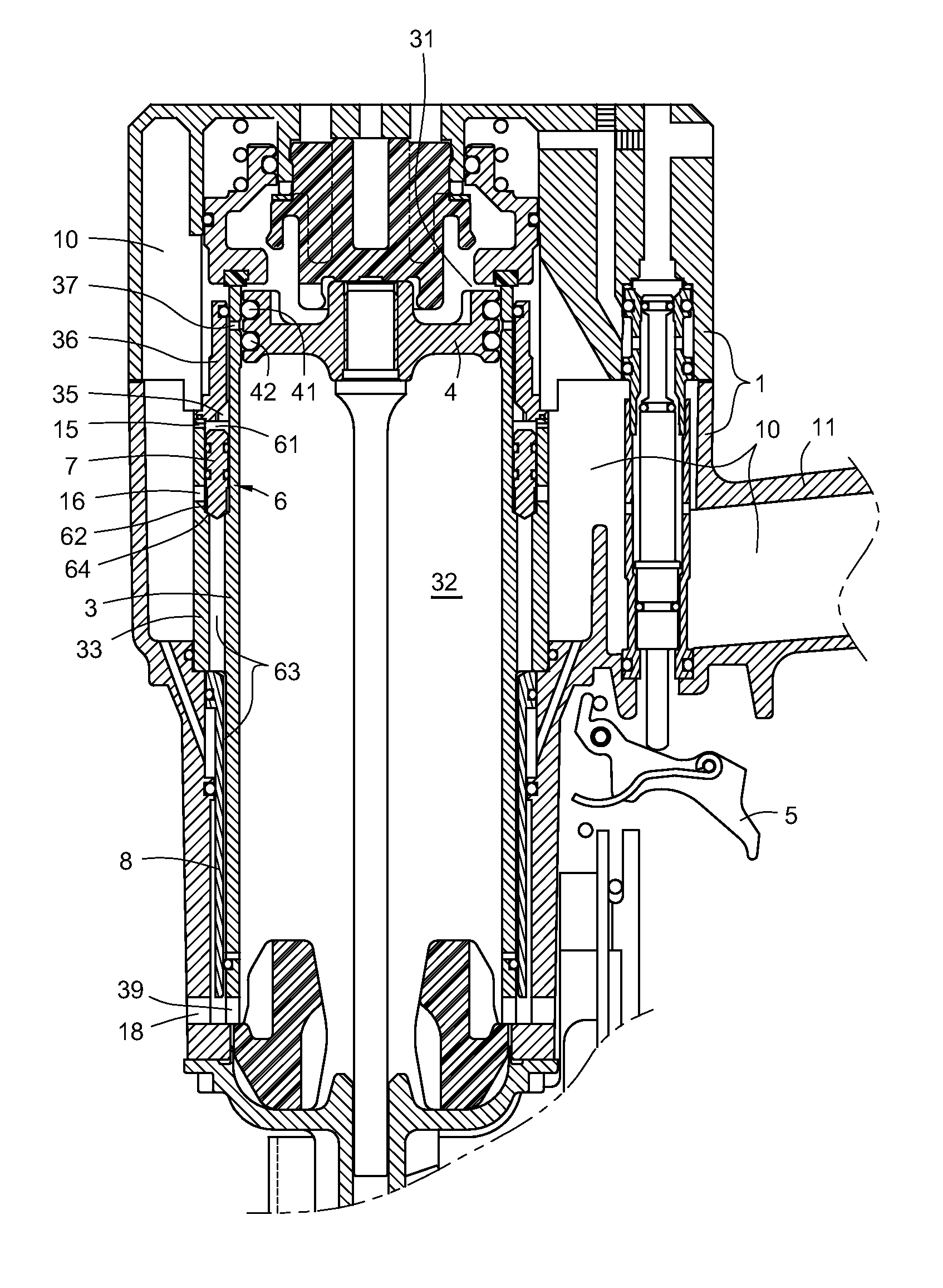 Pneumatic nail gun