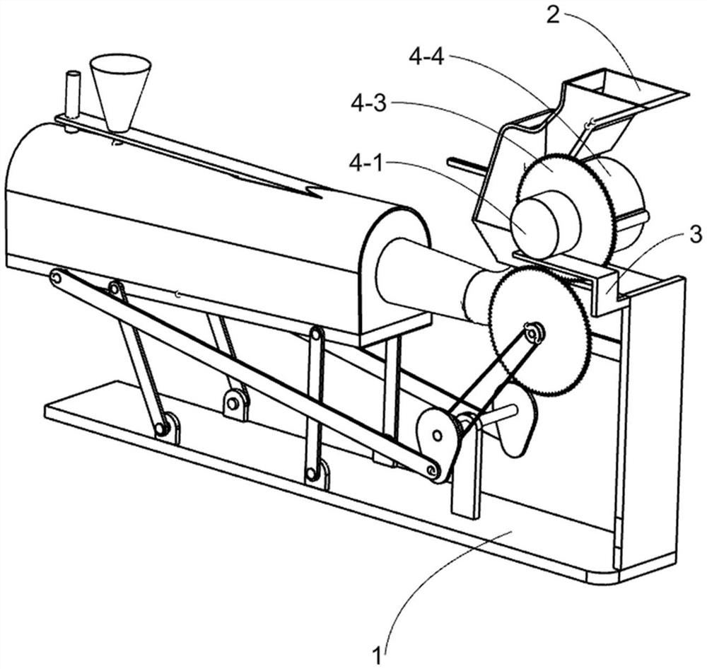 A rotary drying recovery device for desulfurized gypsum