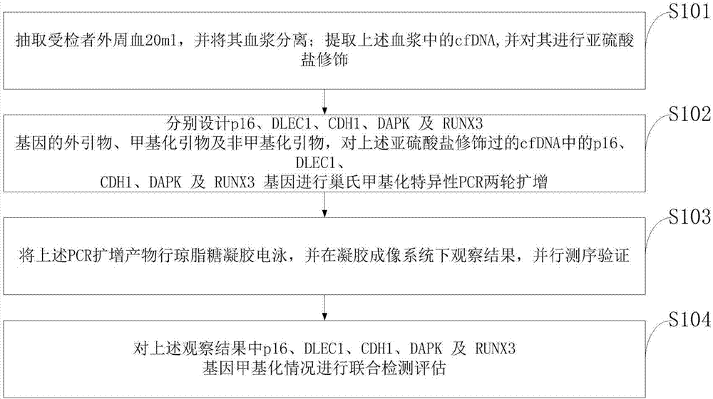 One group of methylated genes and detection method thereof