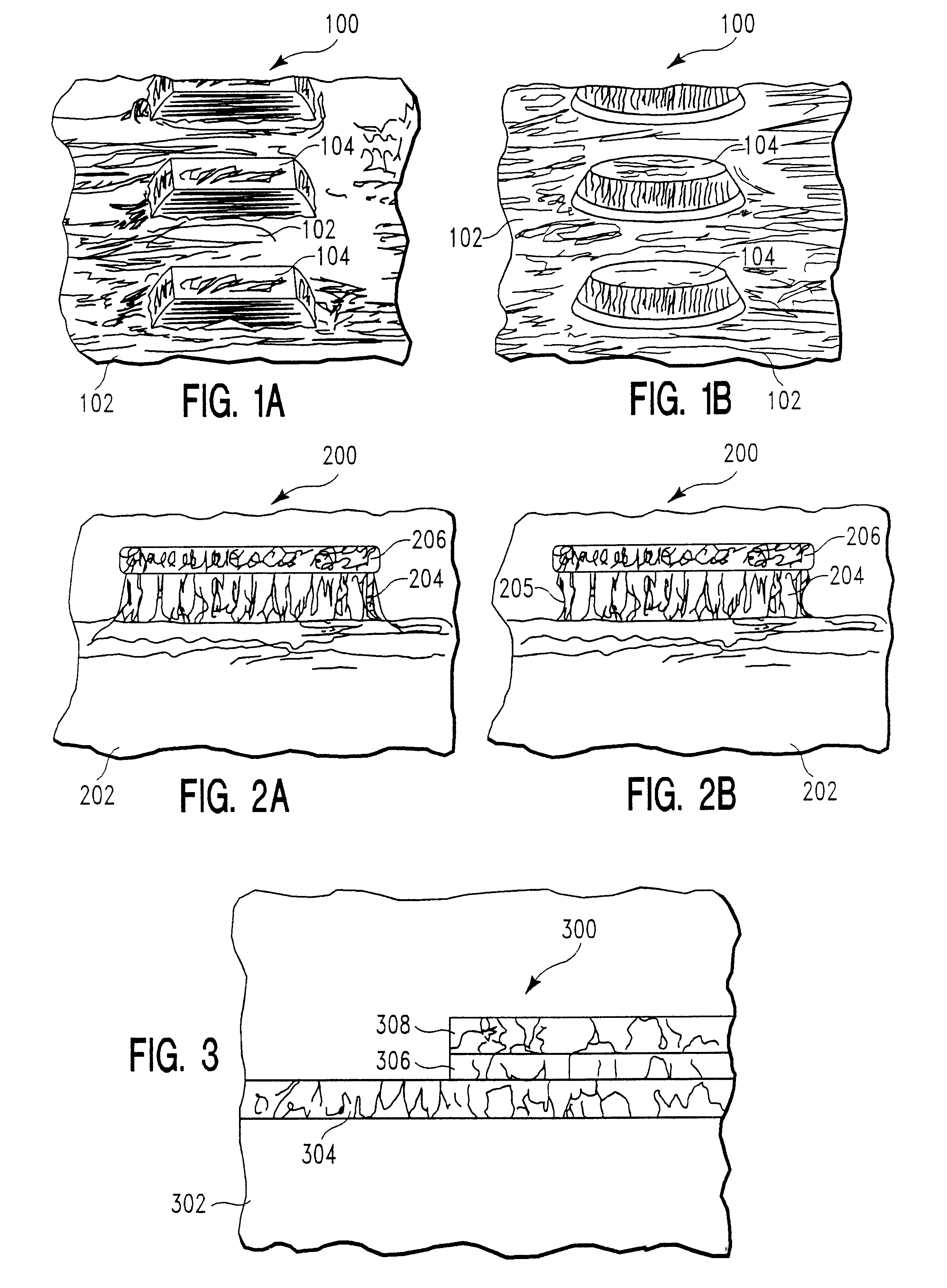 Method of patterning lead zirconium titanate and barium strontium titanate