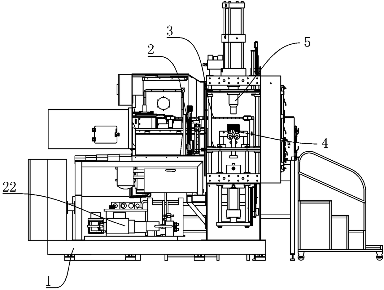 Full-automatic floating type hot-press forming press