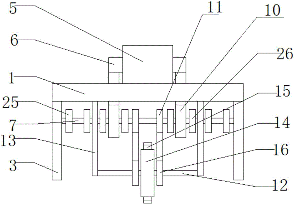 Furrowing and fertilizing device for planting of Shi'ting green tea