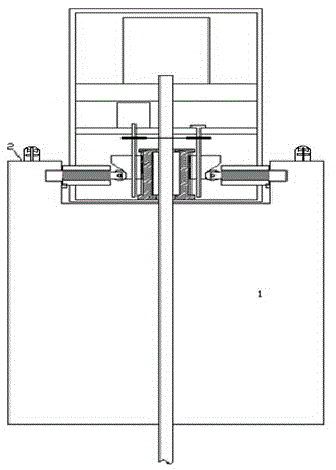 Water conservancy gate device provided with warning lamp and capable of being automatically locked