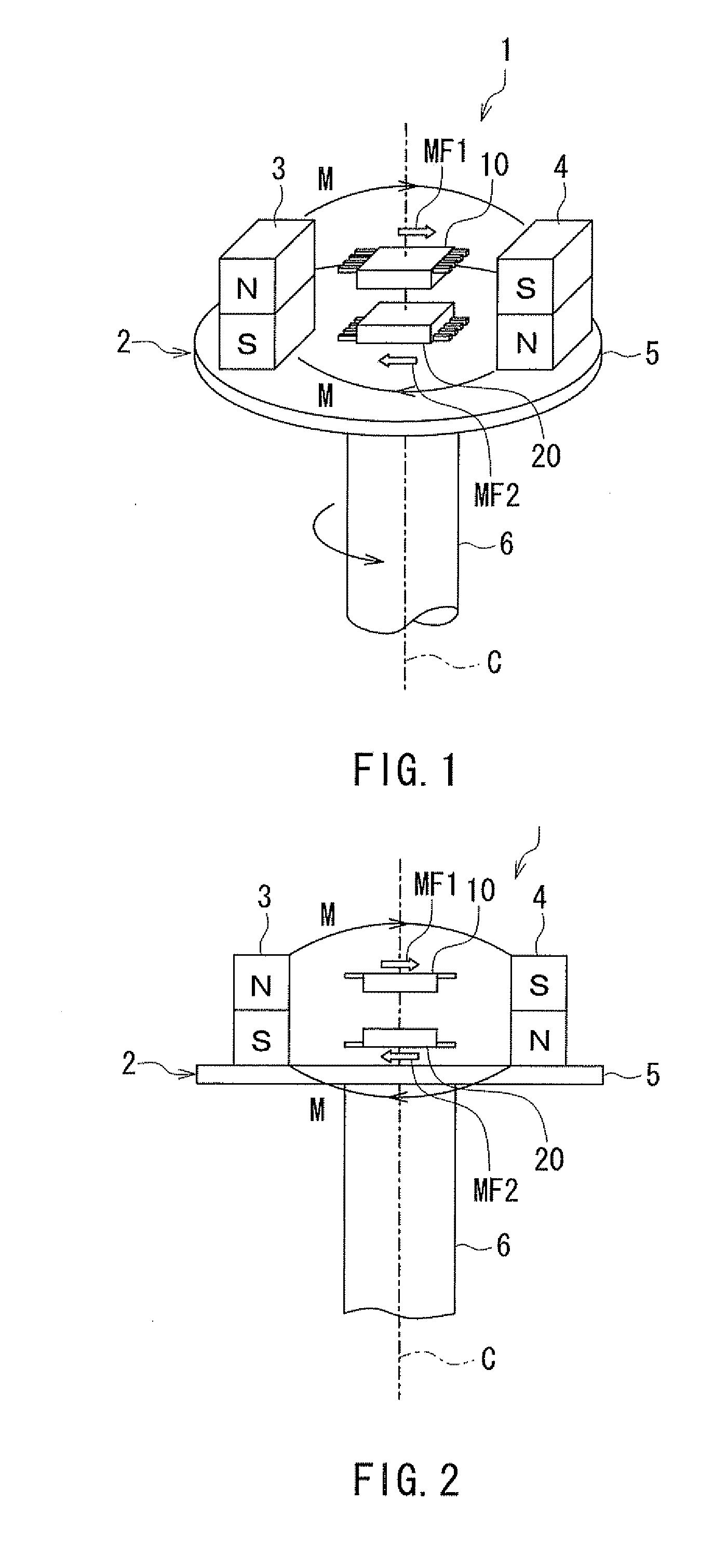 Rotating field sensor