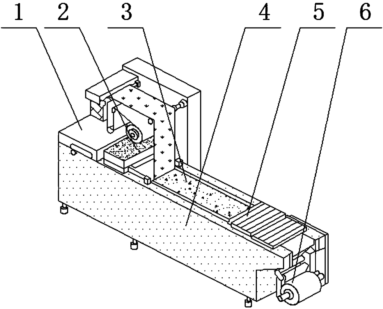 Cutting device for food packaging equipment