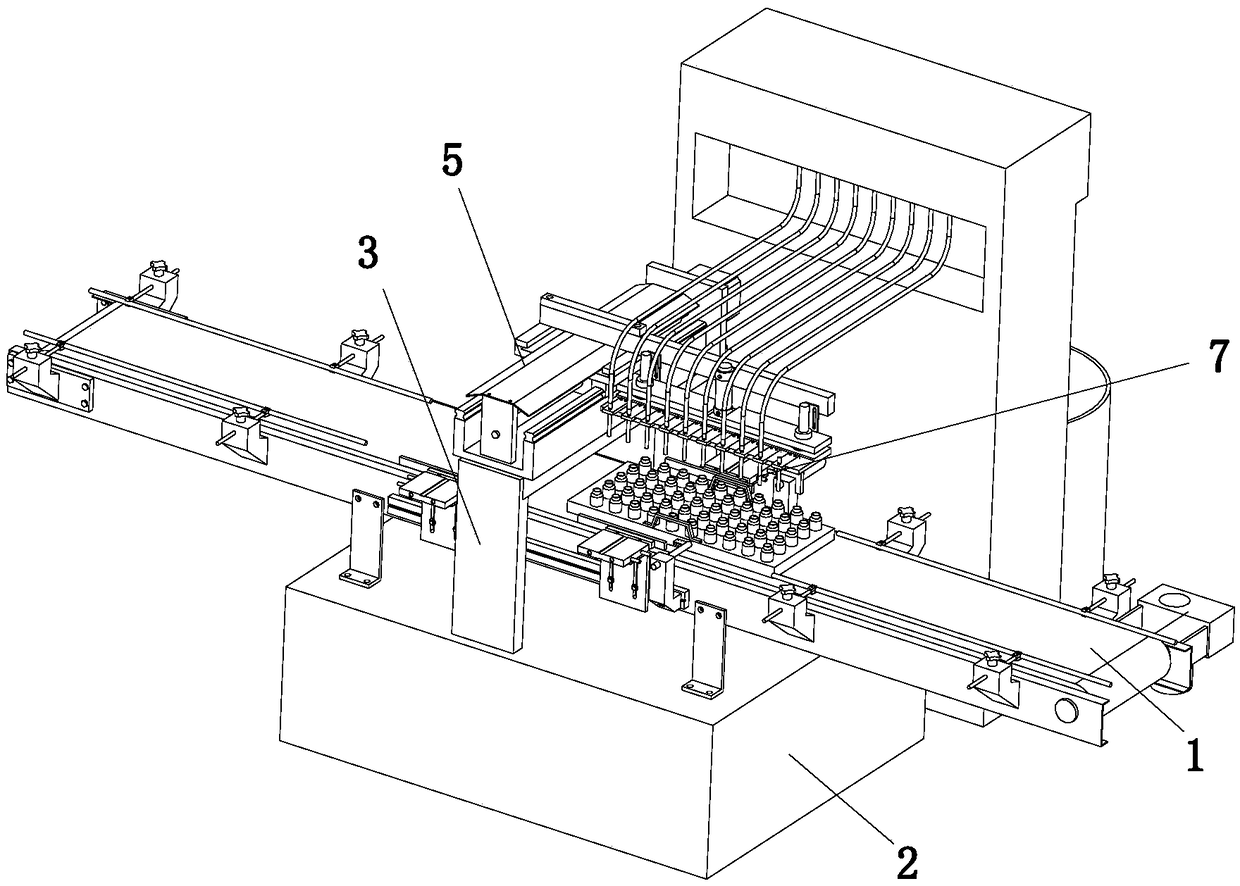 Vial automatic filling machine and filling method thereof