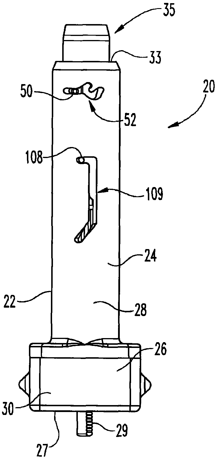 Medication injection device with automatic needle retraction following injection