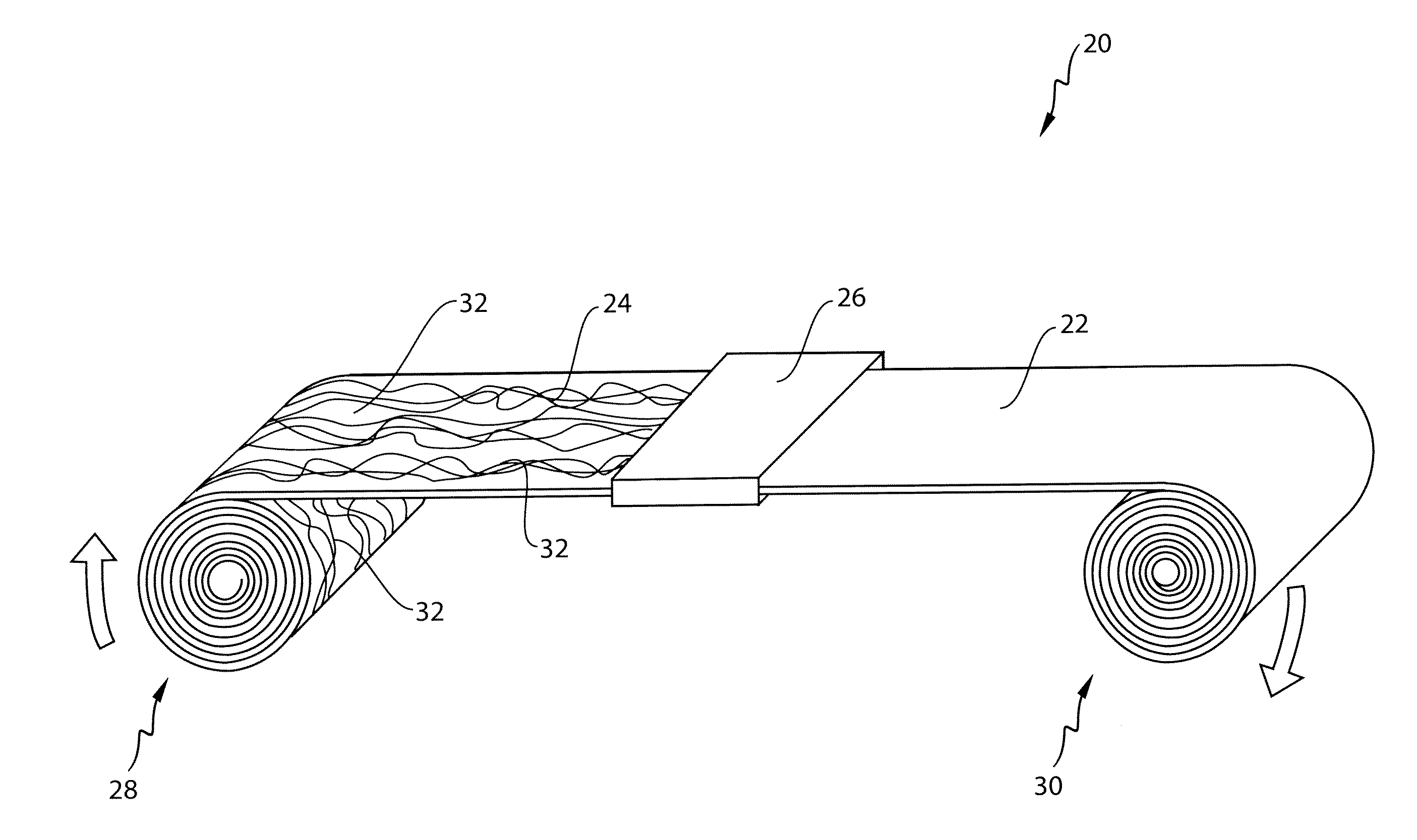 Process for making films from nonwoven webs