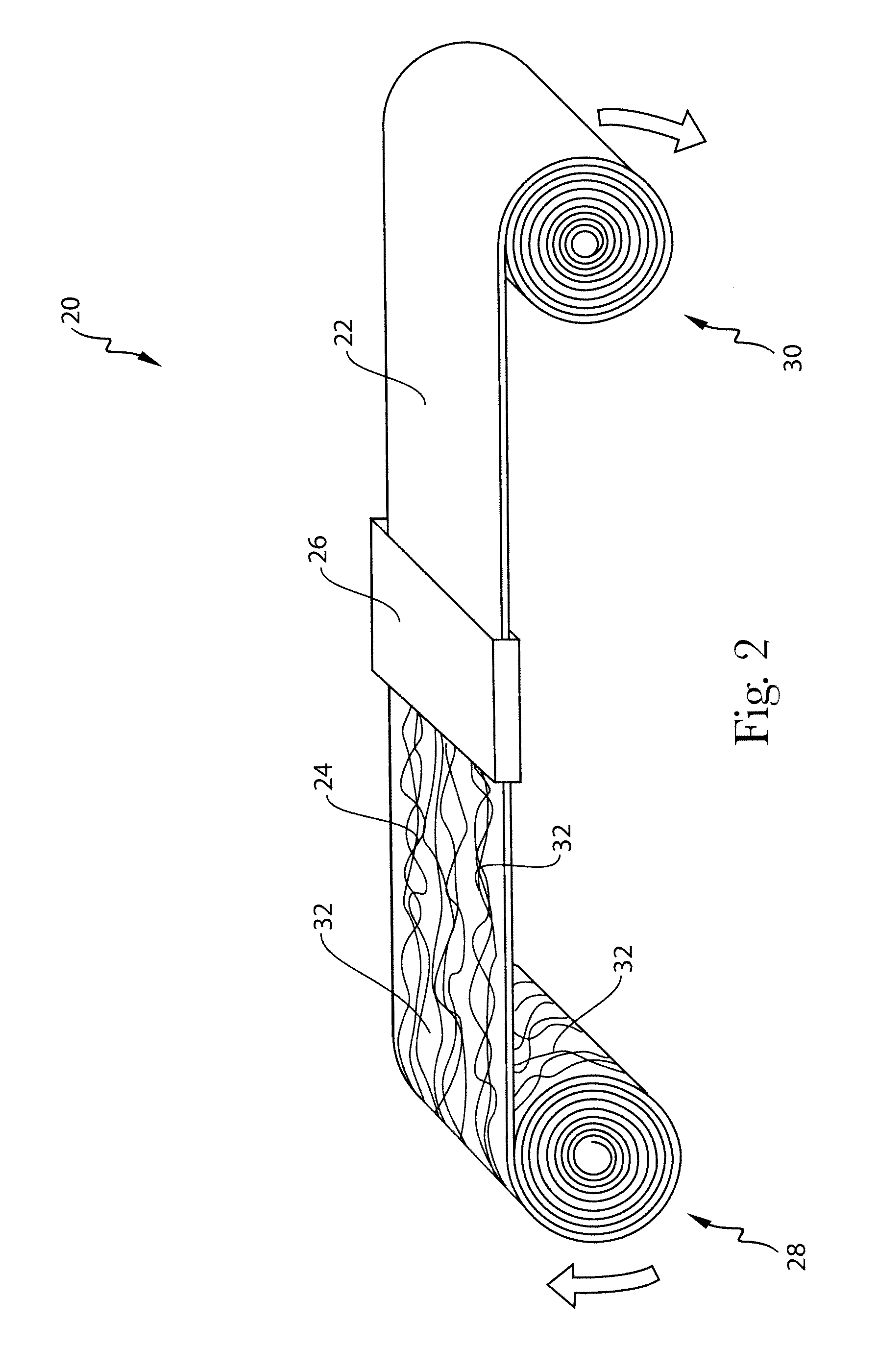 Process for making films from nonwoven webs