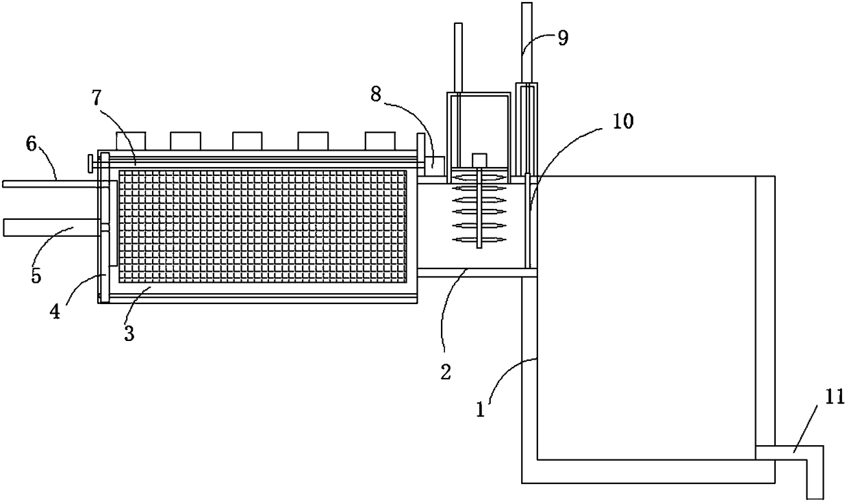 River garbage choked flow device for municipal administration