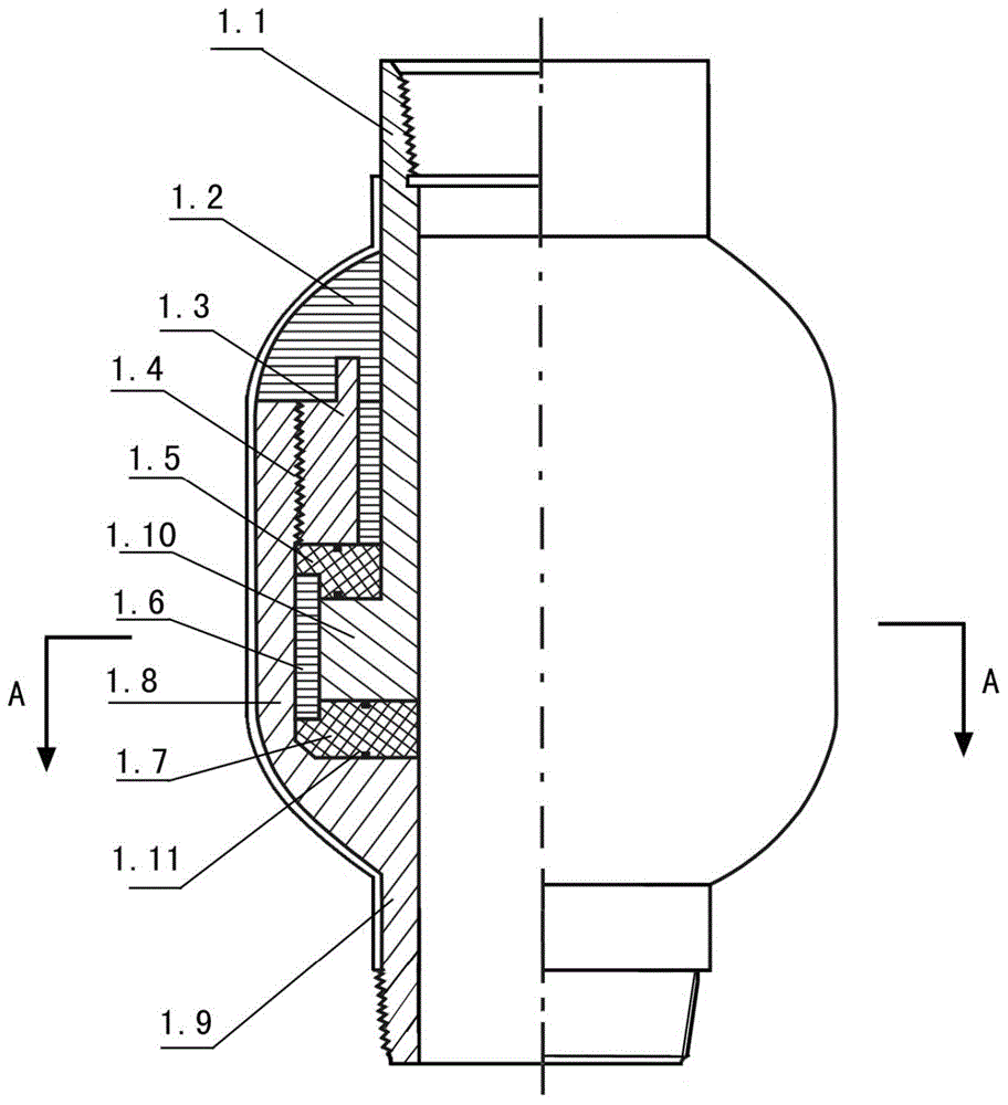 A structure and method for preventing corrosion damage of downhole aluminum alloy-carbon steel pipe column