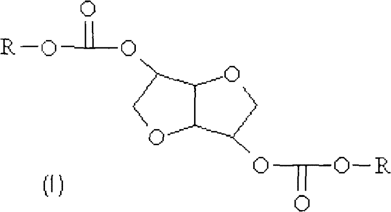 Method for preparing a dialkyl carbonate of dianhydrohexitol