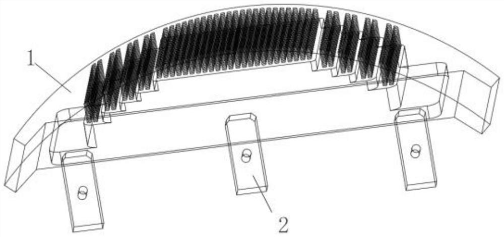 Material suction cup machining method of curved surface photoetching machine