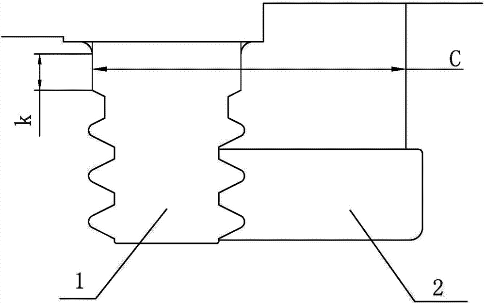 Assembling method of lock parts of steam turbine rotor tooth blade root and end blade