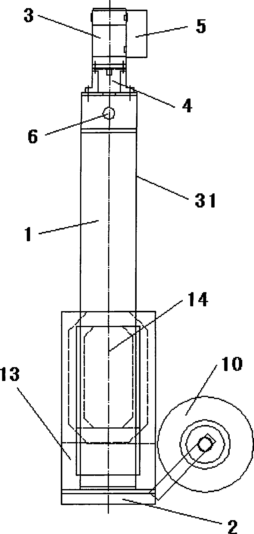 Device for measuring soil profile parameter