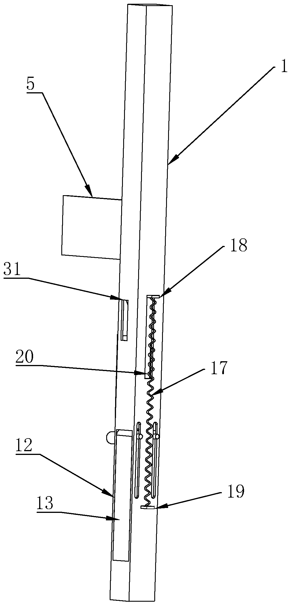 Wind-resistant column