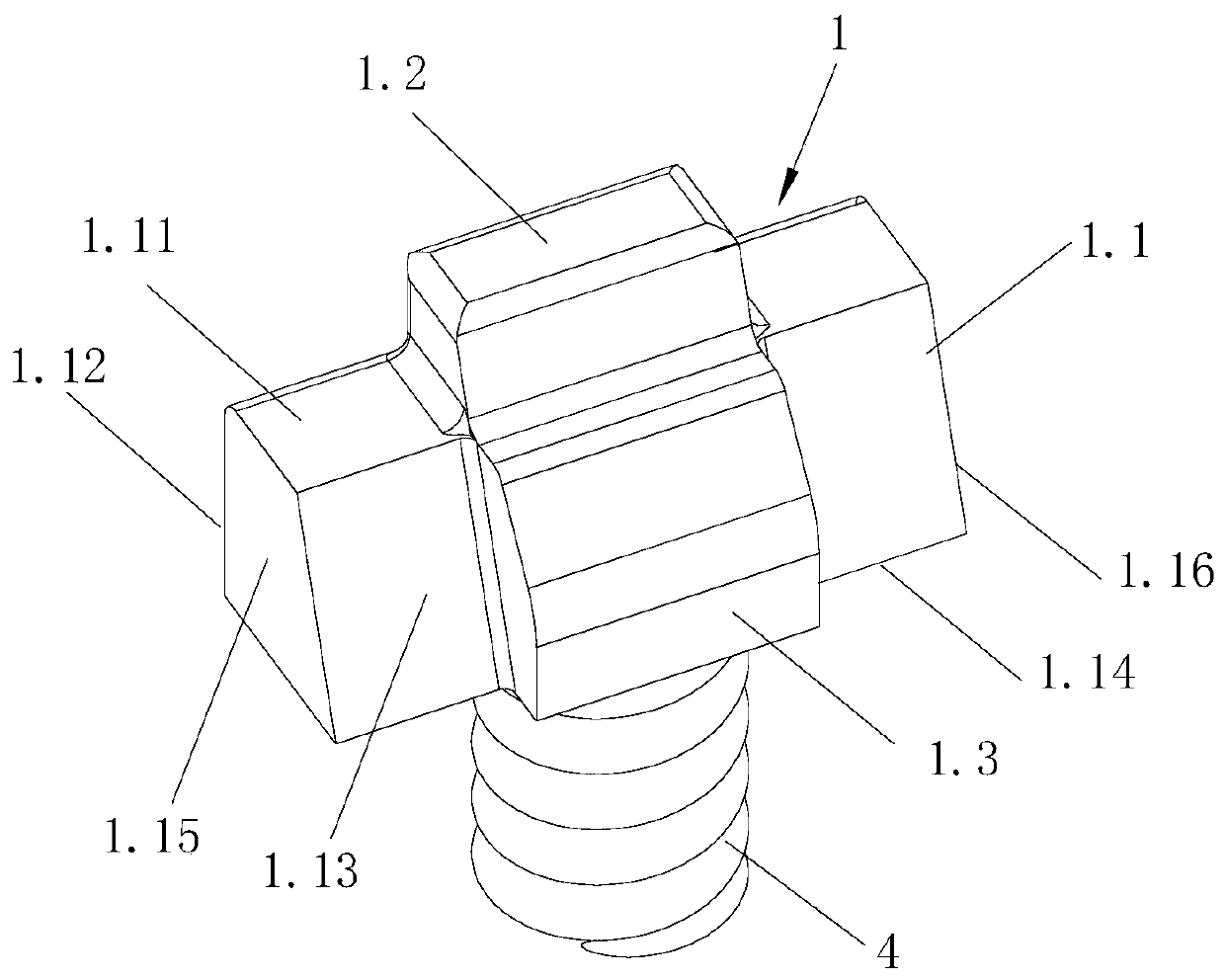 Double-acting friction damper of railway wagon bogie