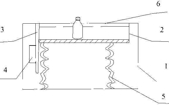 Shaker capable of preventing reagent bottles from being broken and used for mixing materials in the reagent bottles