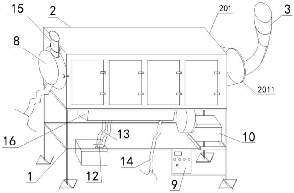 Door gasket magnetic particle cooling transportation device