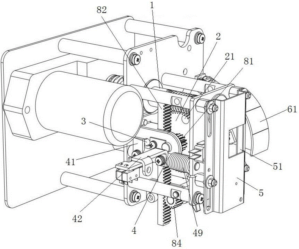 Interlocking operation mechanism and high-voltage switchgear therewith