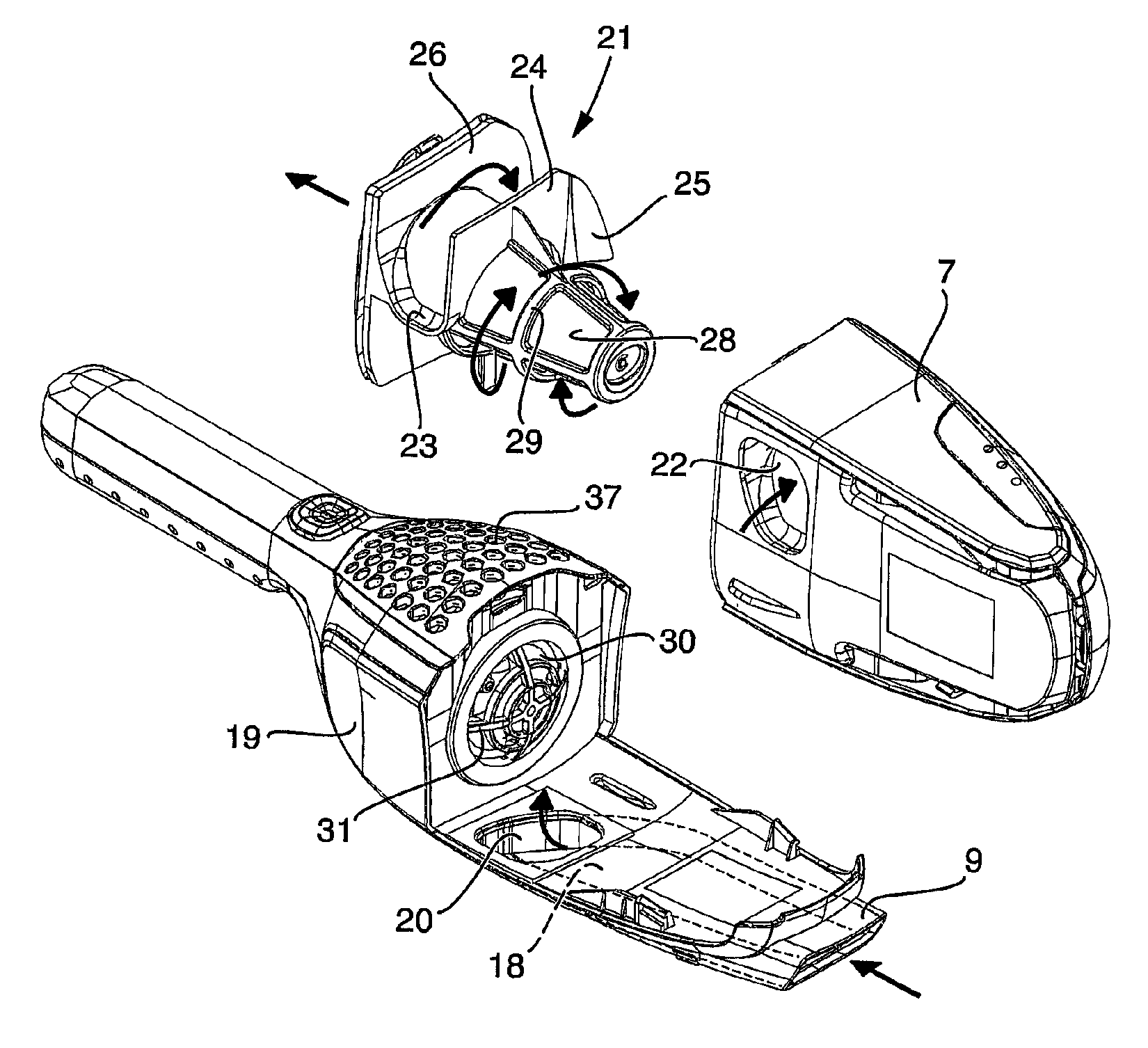 Dirt separator system for a vacuum cleaner