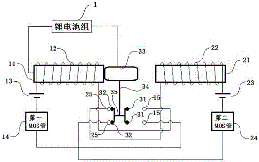 Lithium battery management system and method based on bridge-removing bistable relay